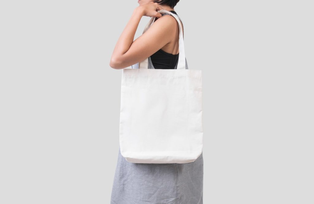 woman using an eco bag