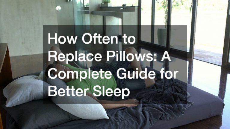 how often to replace pillows